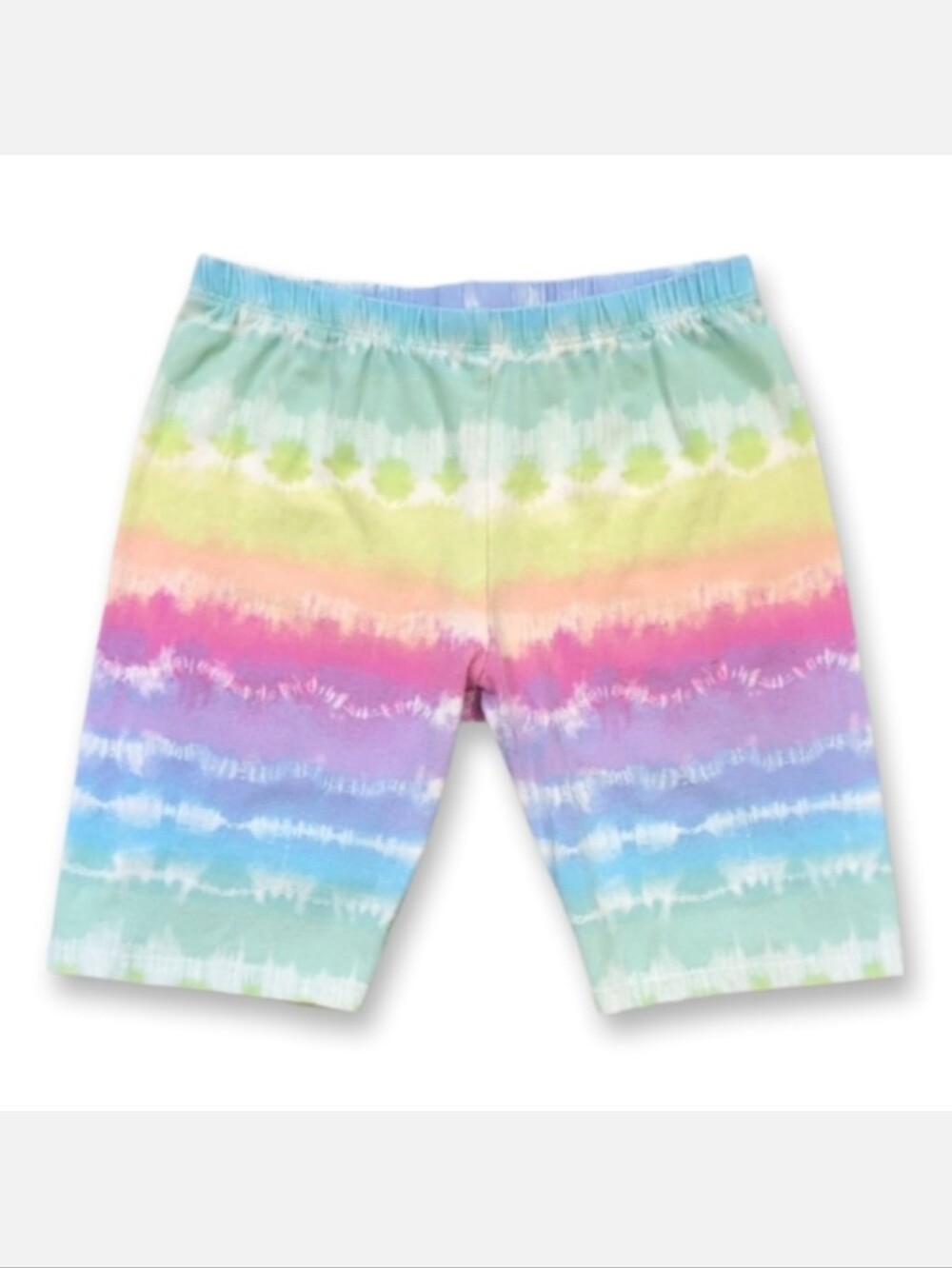 Childrens Place Rainbow Tie Dye Girls Bike Shorts Size Large 10 12 Summer